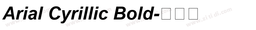 Arial Cyrillic Bold字体转换